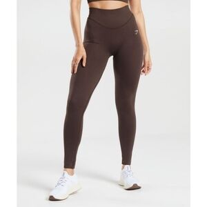 Gymshark Shadow Brown High-Waisted Sweat  Seamless Leggings
